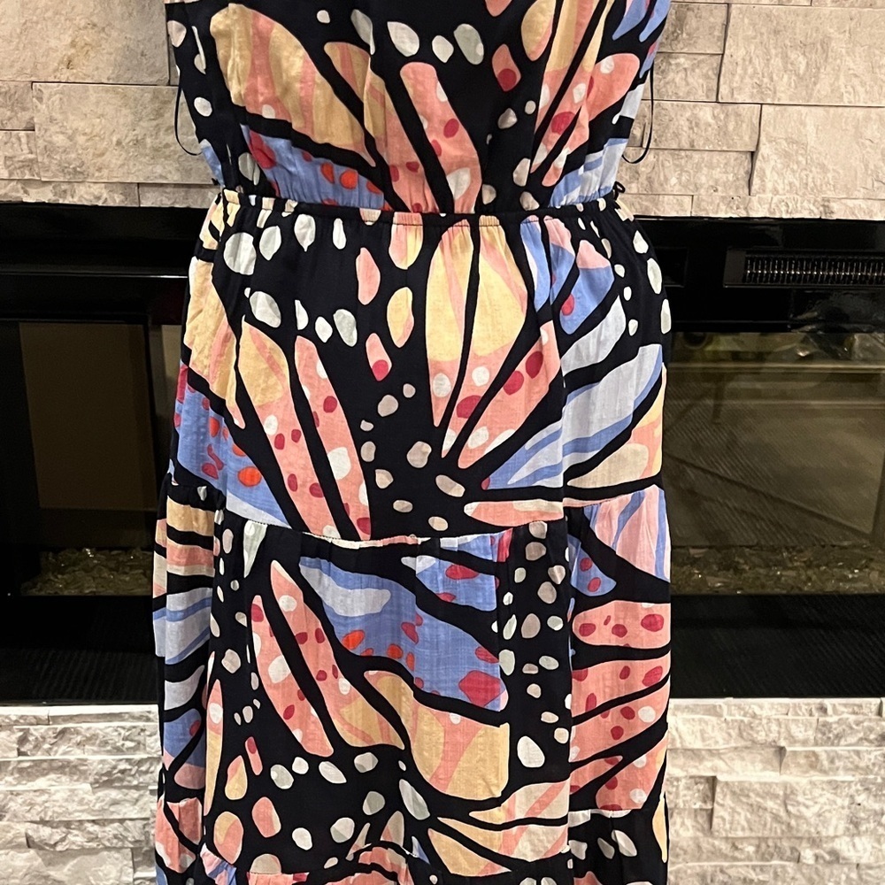 Fate Multicolor Abstract Maxi Dress size Medium - Picture 5 of 14